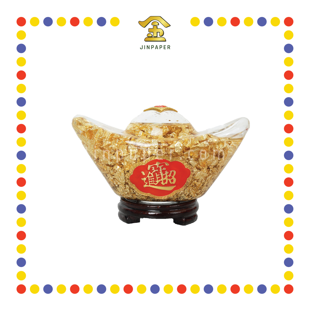 LUCKY GOODS 大号金箔元宝