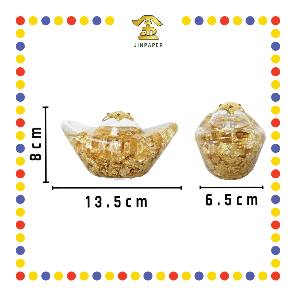LUCKY GOODS 中号金箔元宝