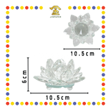 LUCKY GOODS 圆心底水晶莲花【透明/粉色/黄色】