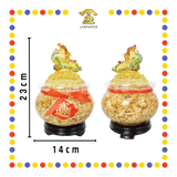 LUCKY GOODS【大号/小号】貔貅金箔聚宝盆