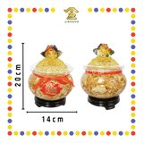 LUCKY GOODS【大号/小号】金蟾金箔聚宝盆