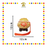 LUCKY GOODS【大号/中号】金箔水晶元宝盖聚宝盆