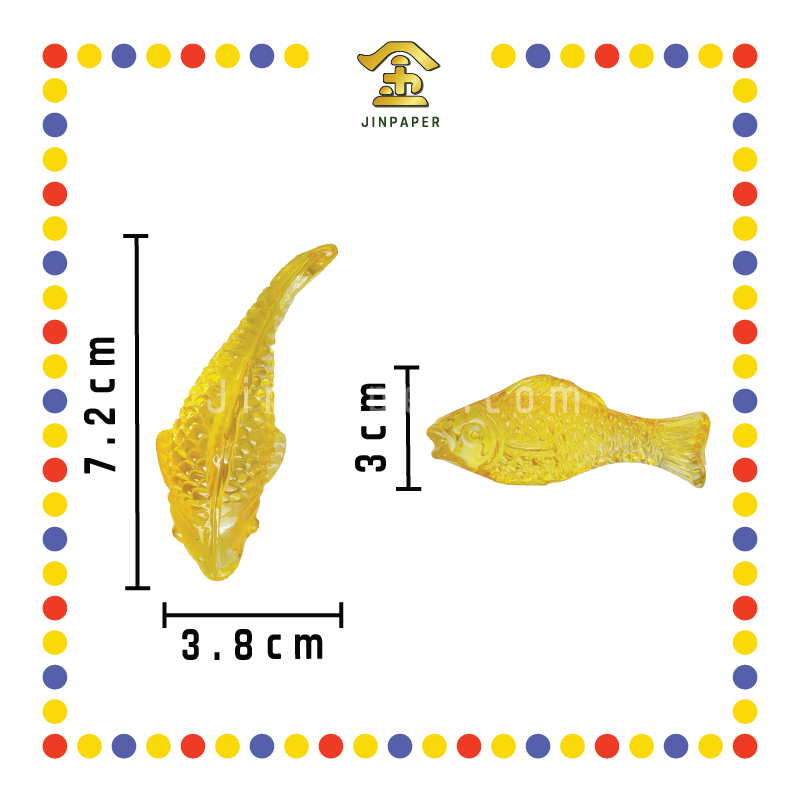 LUCKY GOODS 黄色鱼水晶