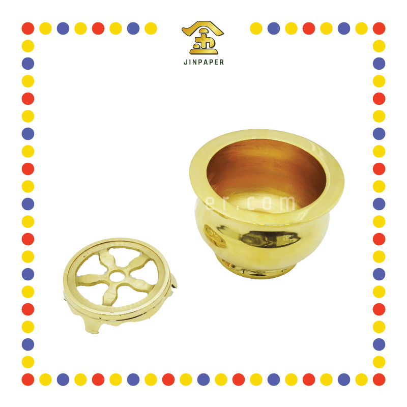 PARYING CENSER 5寸 铜光身炉 (香炉)
