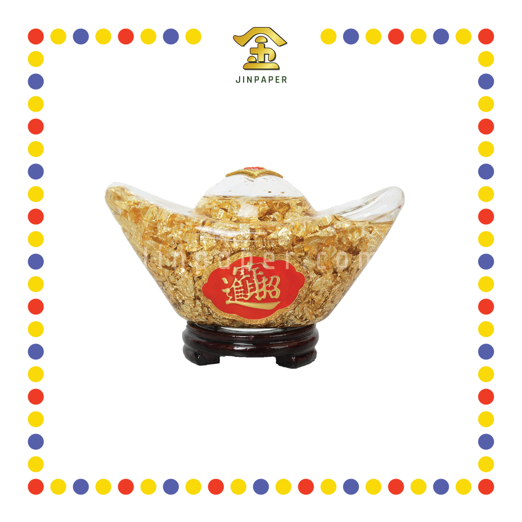 LUCKY GOODS 大号金箔元宝