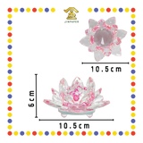 LUCKY GOODS 圆心底水晶莲花【透明/粉色/黄色】