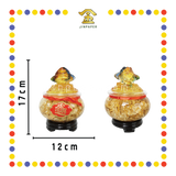 LUCKY GOODS【大号/小号】金蟾金箔聚宝盆