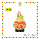 LUCKY GOODS【大号/小号】貔貅金箔聚宝盆