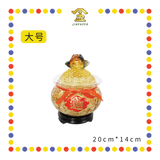 LUCKY GOODS【大号/小号】金蟾金箔聚宝盆