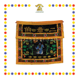 CLOTH EMBROIDERY 密绣(黑)二伯爷带人物桌围