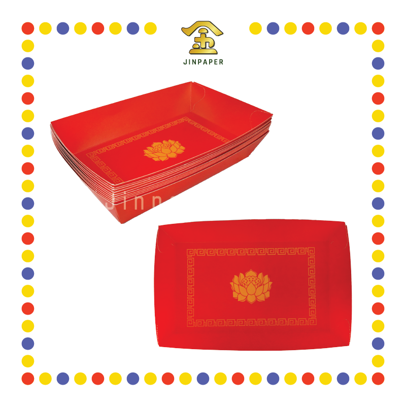 PRAYING BOAT TRAY 莲花托盘(纸)