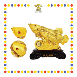 LUCKY GOODS 沙金双龙招财鱼 小
