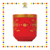 PRAYING CUP 旗红 双龙桶形杯