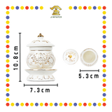 PRAYING CUP 小浮雕莲花圣水杯(白)