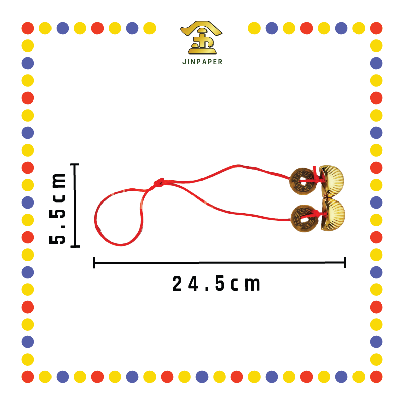 BRASS WARE【小/大】铜信杯带红绳