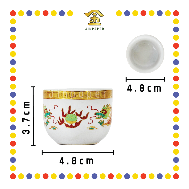 PRAYING CUP 白龙旦形杯