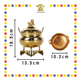 PRAYING CENSER 加大 铜光身宣炉 (香炉)