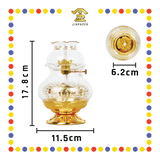 OIL LAMP 精雕【招财/心经】水晶油杯(小)