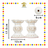 PRAYING CANDLESTICK【大号/中号】浮雕莲花三用烛台