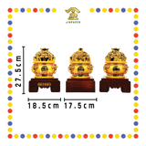 LUCKY GOODS 沙金四方纳财聚宝盆【小/中/大】