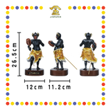PRAYING STATUE 10寸 树脂珍珠淡彩新体站五鬼(套)