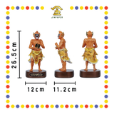 PRAYING STATUE 10寸 树脂珍珠淡彩新体站五鬼(套)