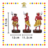 PRAYING STATUE 10寸 树脂珍珠淡彩新体站五鬼(套)