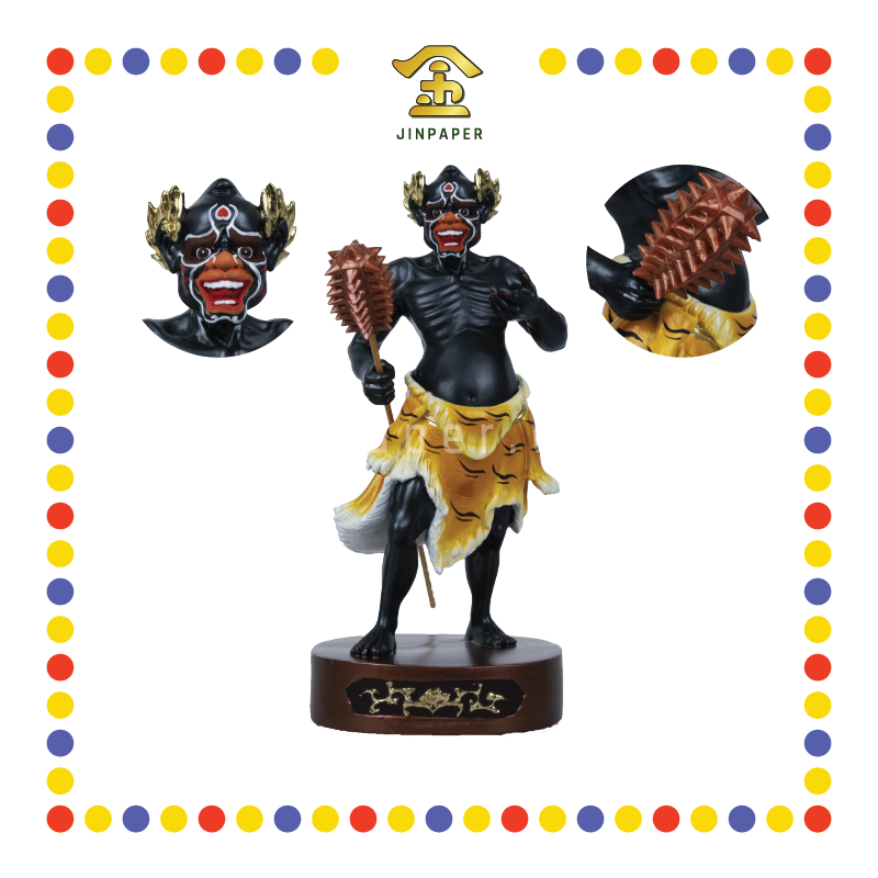 PRAYING STATUE 10寸 树脂珍珠淡彩新体站五鬼(套)