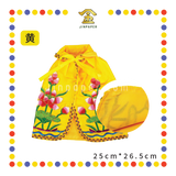 EMBROIDERY 10寸 莲花袍【红色/黄色/粉红色/白色】