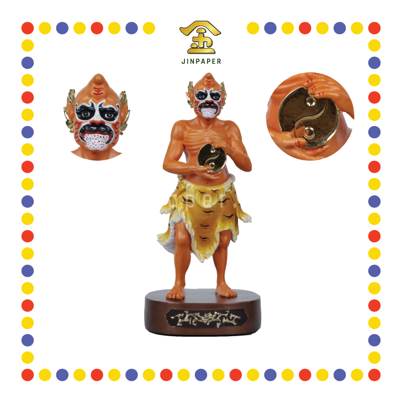 PRAYING STATUE 10寸 树脂珍珠淡彩新体站五鬼(套)