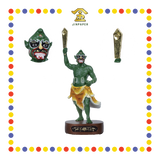 PRAYING STATUE 10寸 树脂珍珠淡彩新体站五鬼(套)