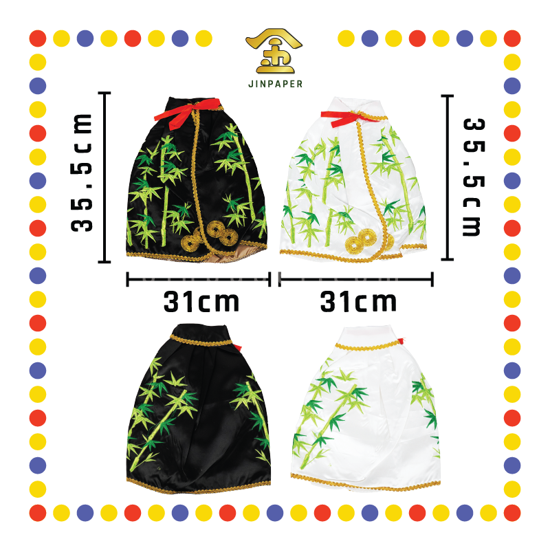 EMBROIDERY【10寸/12寸/14寸】大二爷伯竹叶袍