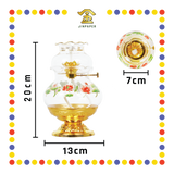 OIL LAMP 精雕莲花水晶油杯【小/大】