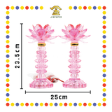 PARYING LAMP 10号 七彩水晶莲花灯【黃/透明/红/粉红/紫】(全LED)