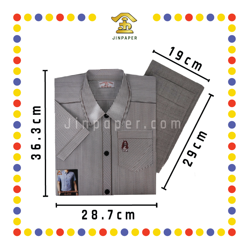 JOSS PAPER G016 奢华男短袖衬衫(袋庄)