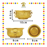 LUCKY GOODS 10cm 双耳铜聚宝盆