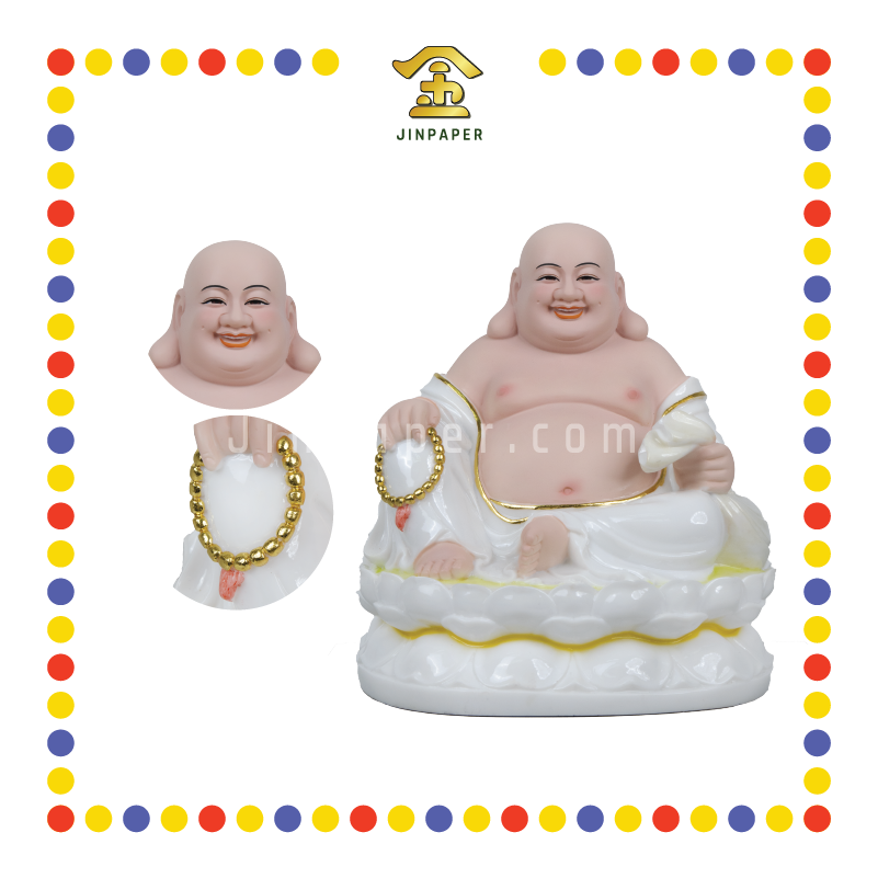 PRAYING STATUE 11寸 坐彩弥勒佛