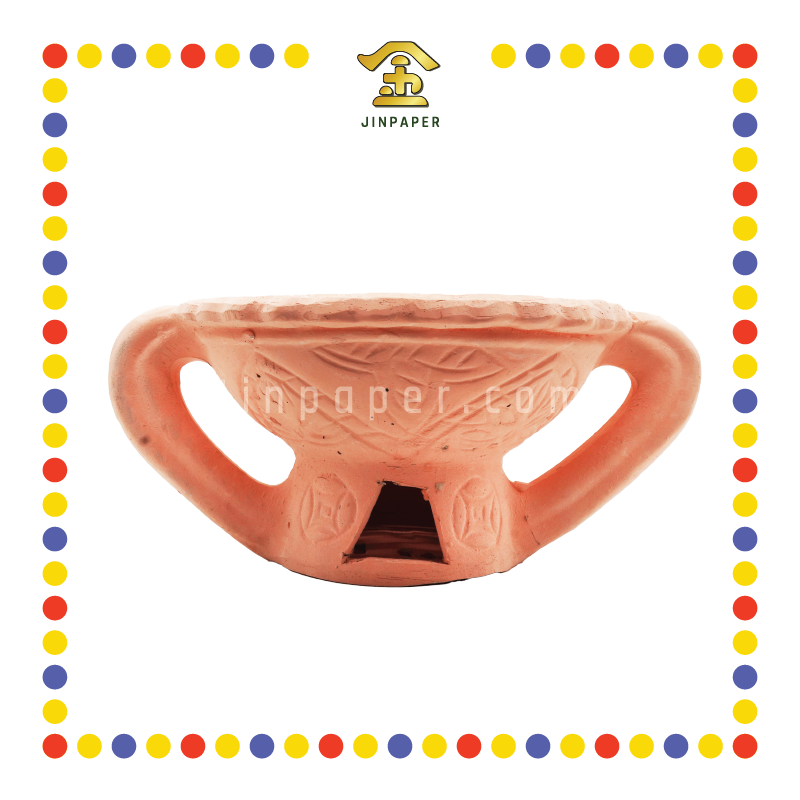 PRAYING CENSER 11寸 土庄甘文烟炉 (香炉)
