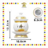 PRAYING CUP【小号/中号/大号】白地描金佛经佛杯