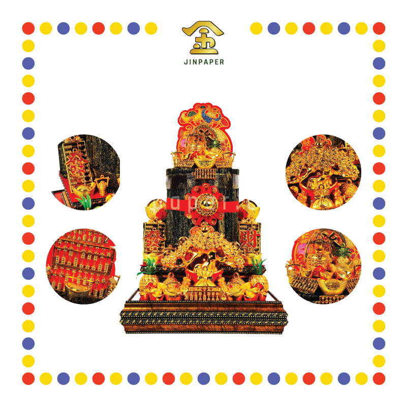 LUCKY GOODS 11x11x16 招财满金黑金