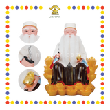 PRAYING STATUE 12寸 金山宋谷帽真须白衣拿督公/刀