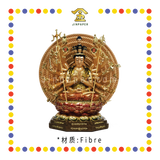 PRAYING STATUE 12寸 (坐)千手观音珍珠漆彩肤脸树脂