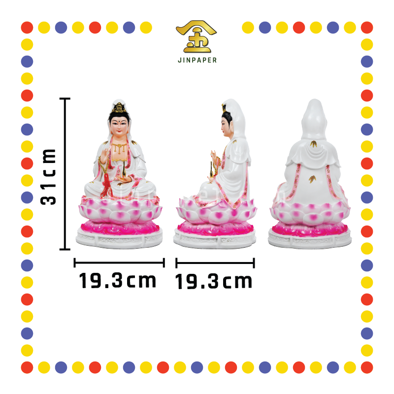 PRAYING STATUE 12寸 石观音