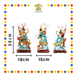 PRAYING STATUE 12寸 树脂金缕新体双轮太子