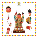 PRAYING STATUE 12寸 珍珠漆三头六臂太子