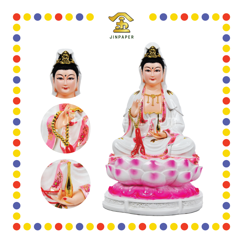 PRAYING STATUE 12寸 石观音