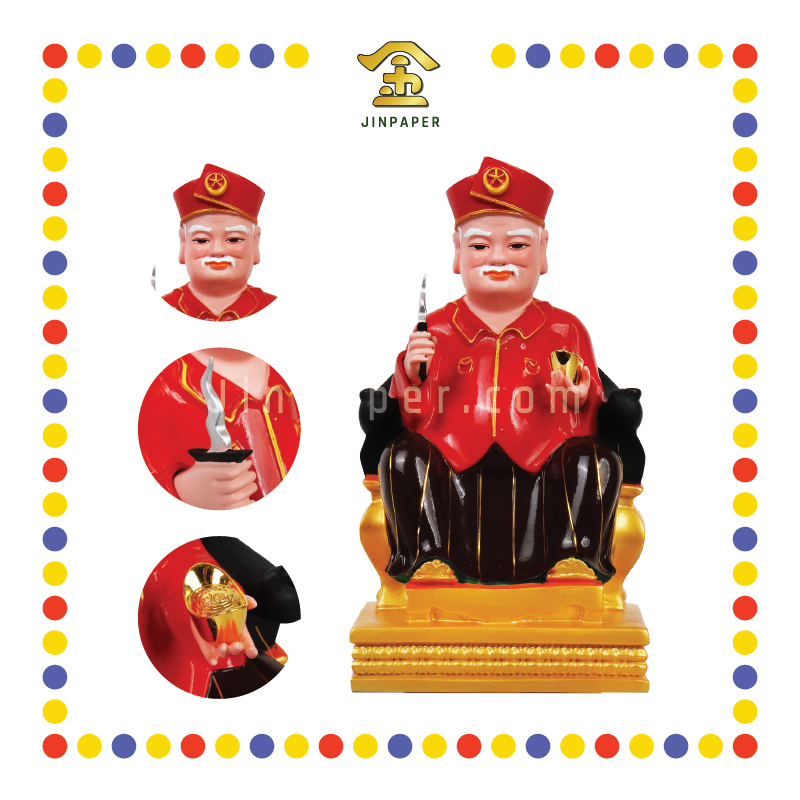 PRAYING STATUE 12寸 皇帽MISAI红衣拿督公