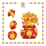 LUCKY GOODS 黄水晶红底袋袋财【小/中/大】