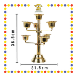 PRAYING LAMP 15寸 铜花七星灯