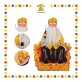 PRAYING STATUE 16寸 元宝山皇帽真须黄衣拿督公拿刀